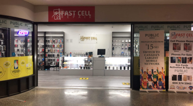 Cell Fast In Store Cell Phone Repair Services in New Westminster with warranty